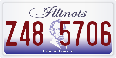 IL license plate Z485706