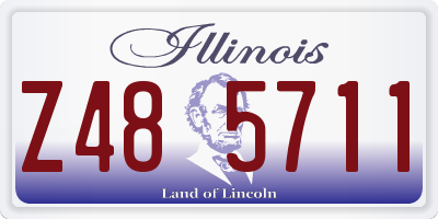 IL license plate Z485711