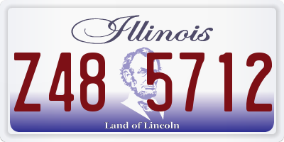 IL license plate Z485712