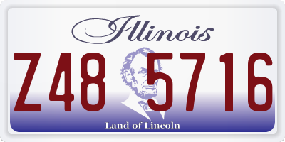 IL license plate Z485716