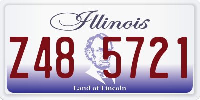 IL license plate Z485721