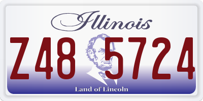 IL license plate Z485724