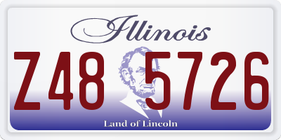 IL license plate Z485726