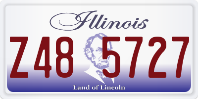 IL license plate Z485727