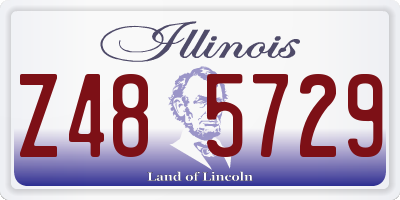 IL license plate Z485729