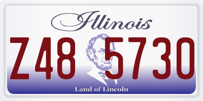 IL license plate Z485730