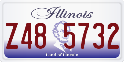 IL license plate Z485732