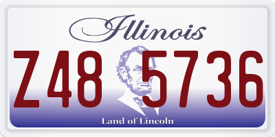 IL license plate Z485736