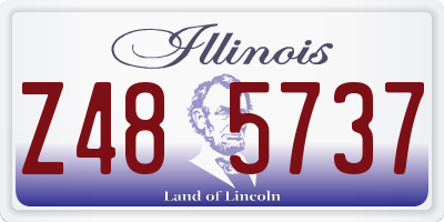 IL license plate Z485737