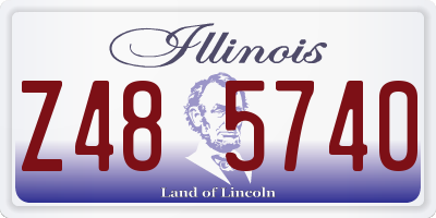 IL license plate Z485740