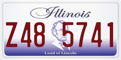 IL license plate Z485741