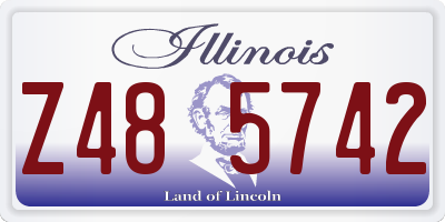 IL license plate Z485742