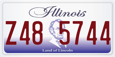 IL license plate Z485744