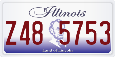 IL license plate Z485753