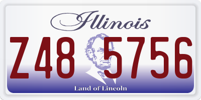 IL license plate Z485756