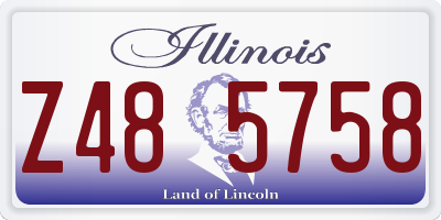 IL license plate Z485758