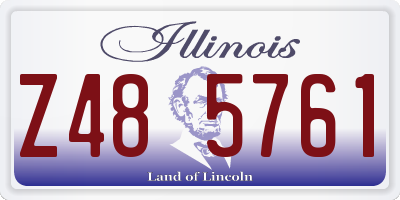 IL license plate Z485761