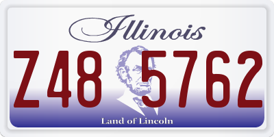 IL license plate Z485762