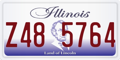 IL license plate Z485764