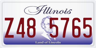 IL license plate Z485765