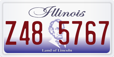 IL license plate Z485767