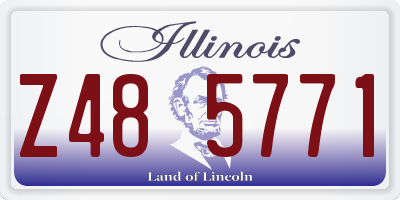 IL license plate Z485771