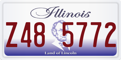 IL license plate Z485772