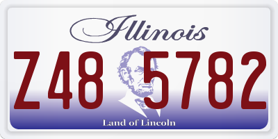 IL license plate Z485782