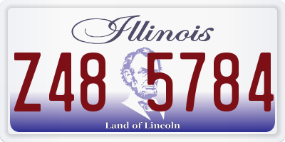 IL license plate Z485784