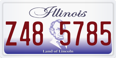 IL license plate Z485785