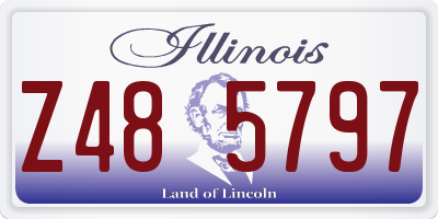 IL license plate Z485797