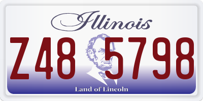 IL license plate Z485798