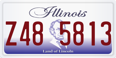 IL license plate Z485813