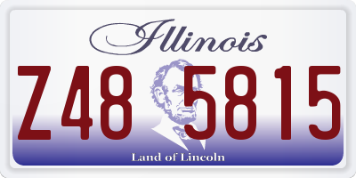 IL license plate Z485815