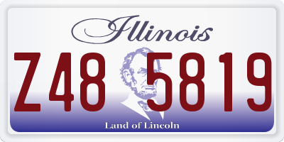 IL license plate Z485819