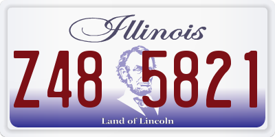 IL license plate Z485821