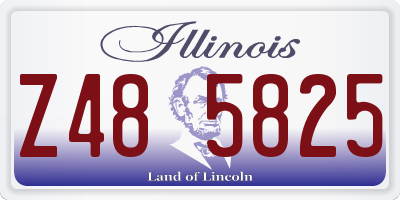 IL license plate Z485825