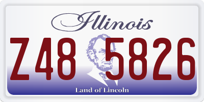 IL license plate Z485826