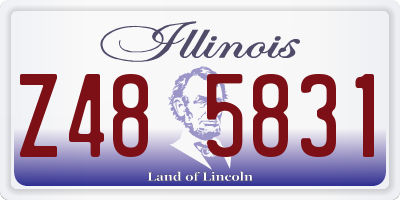 IL license plate Z485831