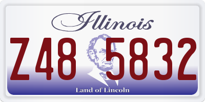 IL license plate Z485832