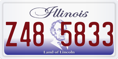 IL license plate Z485833