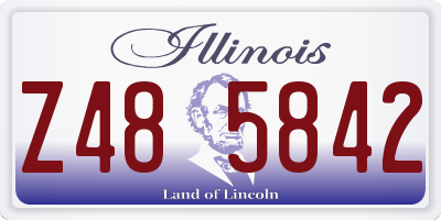 IL license plate Z485842