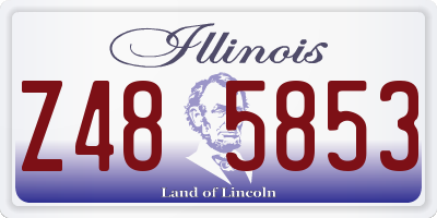 IL license plate Z485853