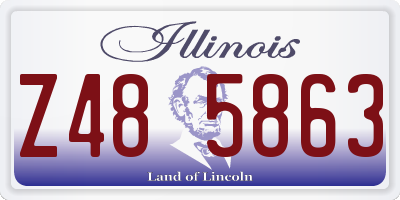 IL license plate Z485863