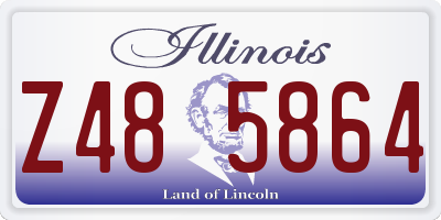 IL license plate Z485864