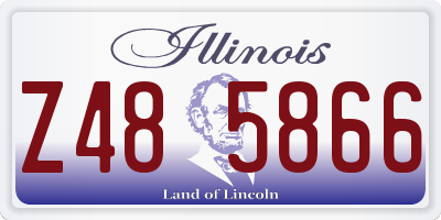 IL license plate Z485866