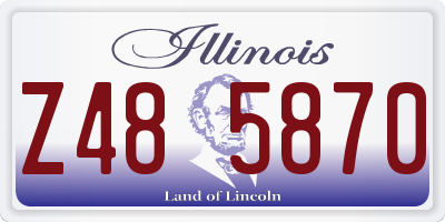 IL license plate Z485870