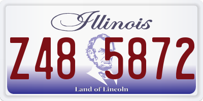 IL license plate Z485872