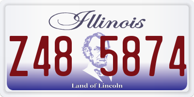 IL license plate Z485874