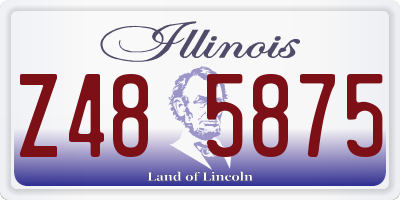 IL license plate Z485875